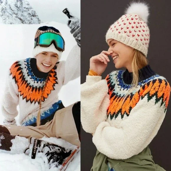 Anthropologie Pilcro Selene Oversized Cozy Fleece Sweater SHIPS SAME DAY - Picture 3 of 11